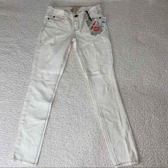 Hot Kiss Denim - Hot Kiss Skinny White Jeans